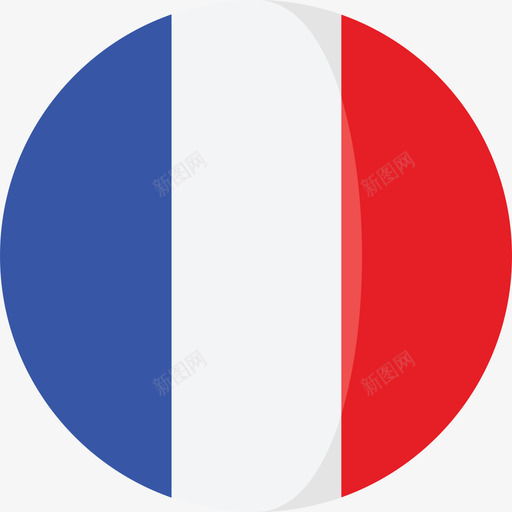 法国国旗3圆圈平图标svg_新图网 https://ixintu.com 国旗3 圆圈平 法国