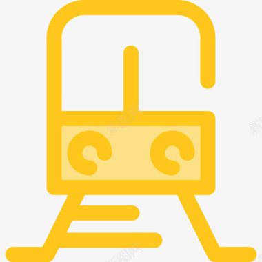 火车运输19黄色图标图标