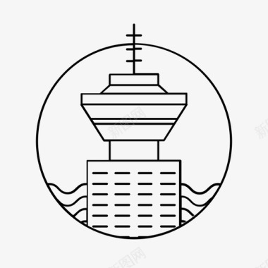 温哥华加拿大城市图标图标
