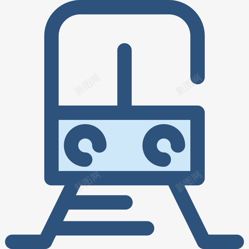 火车交通16蓝色图标svg_新图网 https://ixintu.com 交通16 火车 蓝色