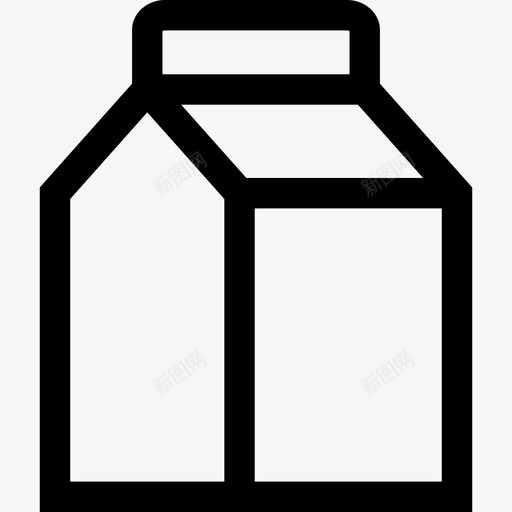 牛奶印花5线性图标svg_新图网 https://ixintu.com 印花5 牛奶 线性