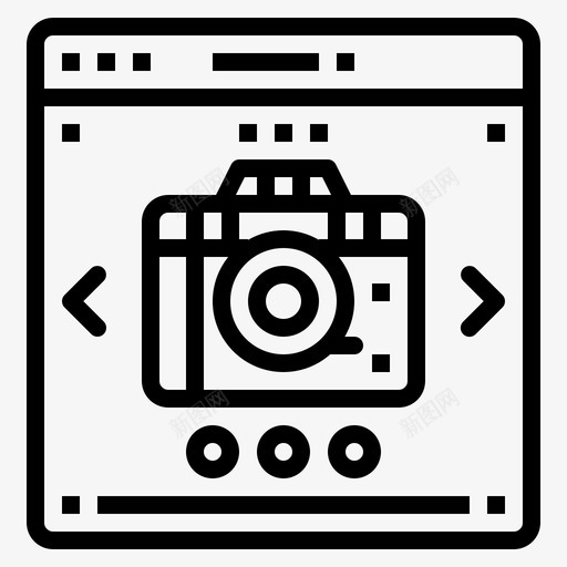 购买相机互联网图标svg_新图网 https://ixintu.com 互联网 情人节 相机 网上 网上购物 购买