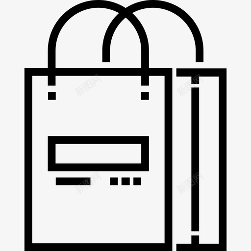 购物袋商务20直系图标svg_新图网 https://ixintu.com 商务20 直系 购物袋