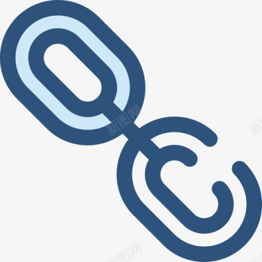 Link用户界面7蓝色图标图标