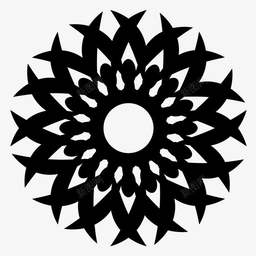 抽象花艺术基础图标svg_新图网 https://ixintu.com 伊斯兰 基础 抽象创作 抽象花 艺术 花