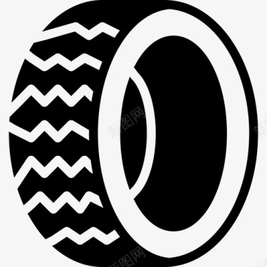 轮胎汽车零件4加油图标图标