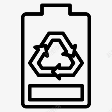 循环电池碱性环保图标图标