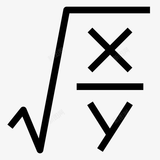 公式数学根图标svg_新图网 https://ixintu.com 公式 数学 根 正方形 符号 返校大纲
