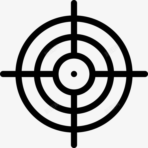 瞄准运动器材3直线图标svg_新图网 https://ixintu.com 直线 瞄准 运动器材3