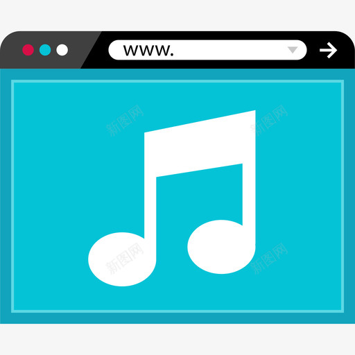 浏览器在线和互联网2扁平图标svg_新图网 https://ixintu.com 在线和互联网2 扁平 浏览器