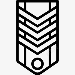 直线形V形陆军徽章2直线型图标高清图片