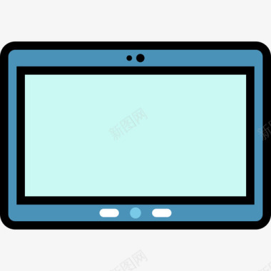 iPad小工具5线性颜色图标图标