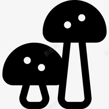 蘑菇森林里的8个装满了图标图标