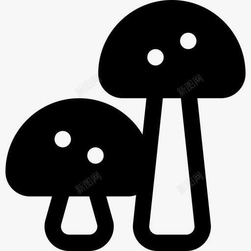蘑菇森林里的8个装满了图标svg_新图网 https://ixintu.com 森林里的8个 蘑菇 装满了