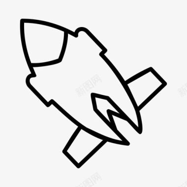 火箭发射火箭飞船宇宙飞船图标图标