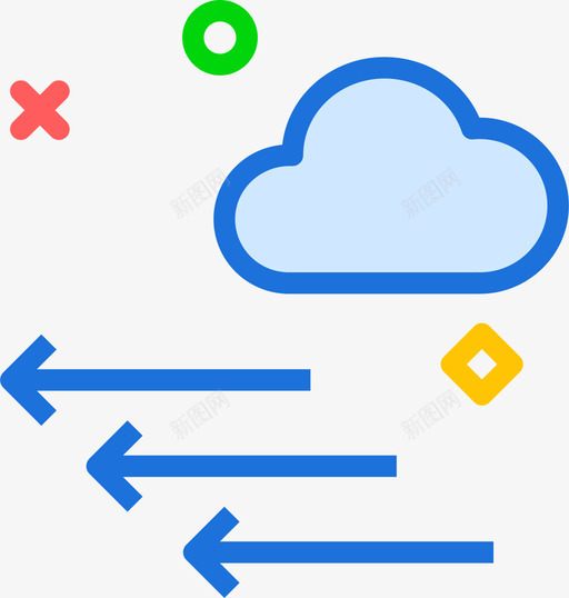 压力天气33线性颜色图标svg_新图网 https://ixintu.com 压力 天气33 线性颜色