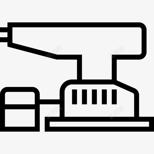 锯施工工具4线性图标svg_新图网 https://ixintu.com 施工工具4 线性 锯