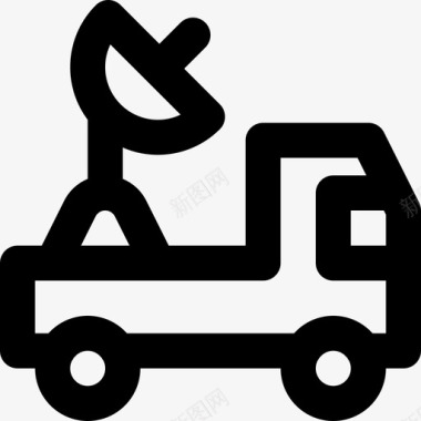 卡车运输21轮廓图标图标