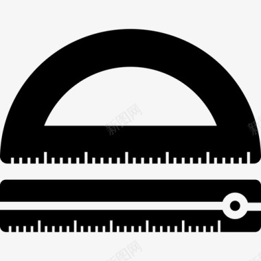 量角器教育24填充图标图标