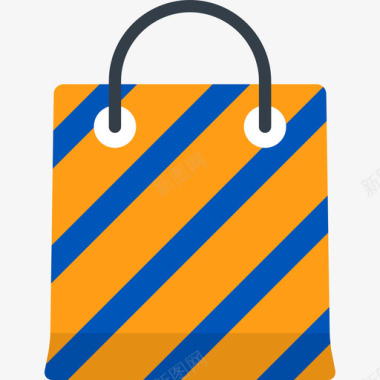 购物袋电子商务12扁平图标图标