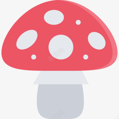 蘑菇生态27扁平图标图标