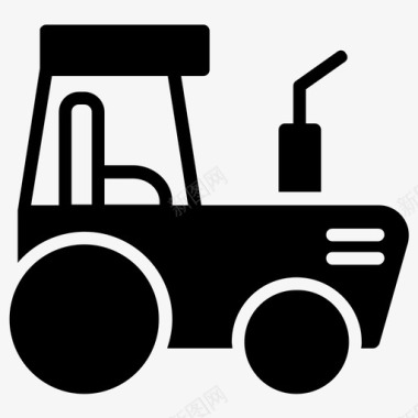 拖拉机农用拖拉机农业运输图标图标