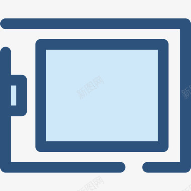 平板电脑电子12蓝色图标图标