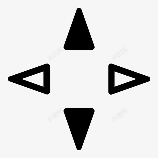 上下箭头选项图标svg_新图网 https://ixintu.com 三角形方向箭头 上下 方向 移动 箭头 选项