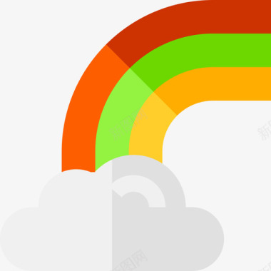 彩虹圣帕特里克第五天平铺图标图标