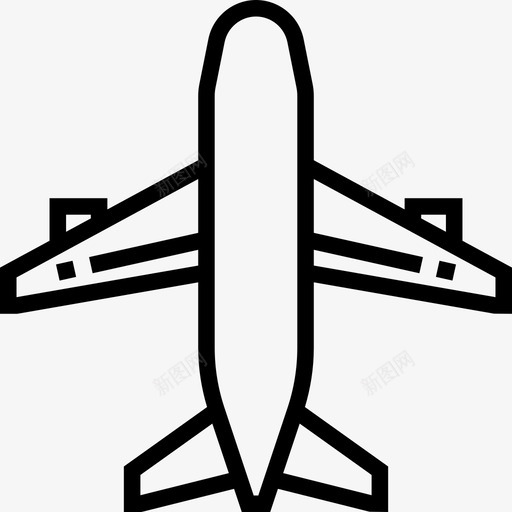 飞机运输和交付11直线图标svg_新图网 https://ixintu.com 直线 运输和交付11 飞机