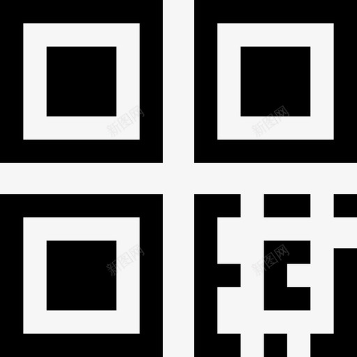二维码商务2大纲图标svg_新图网 https://ixintu.com 二维码 商务2 大纲