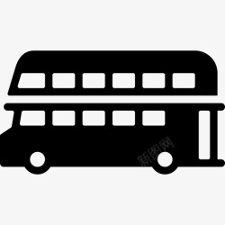 满载的巴士双层巴士18号运输车满载图标高清图片