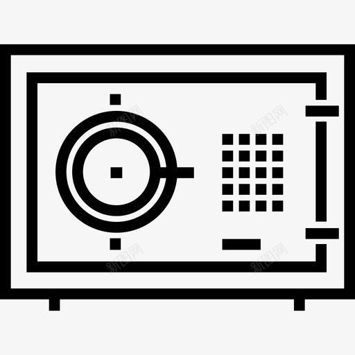 保险箱业务20线性图标svg_新图网 https://ixintu.com 业务20 保险箱 线性