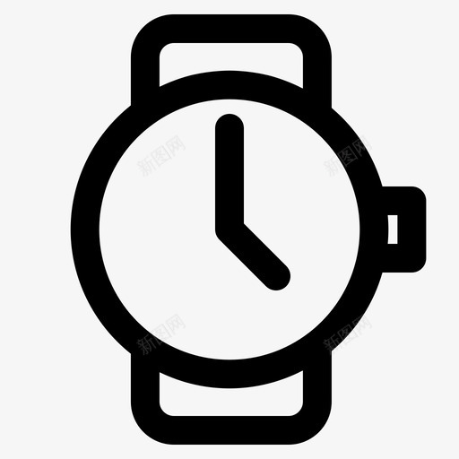 腕表钟表时尚图标svg_新图网 https://ixintu.com 时尚 男式时尚款式 腕表 钟表