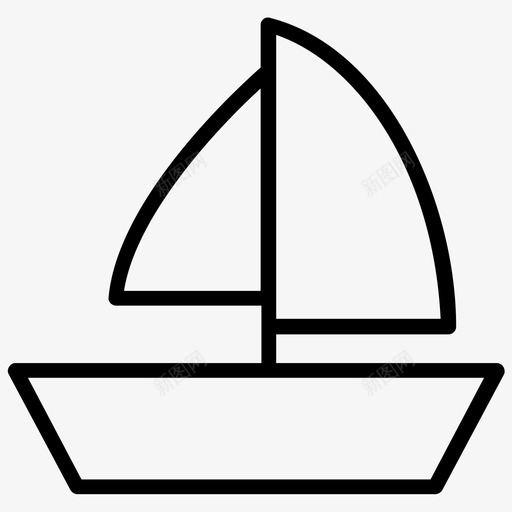帆船钓鱼帆船爱好图标svg_新图网 https://ixintu.com 帆船 帆船爱好 爱好和兴趣线图标 船 钓鱼