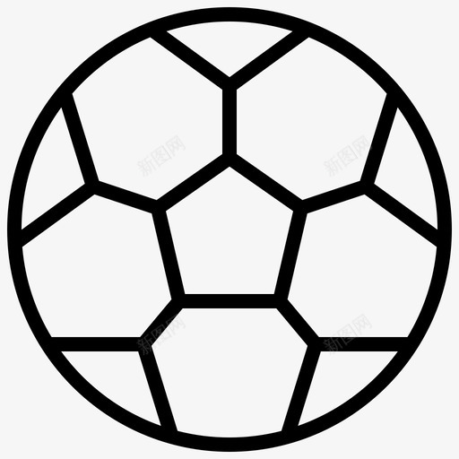 足球装备游戏图标svg_新图网 https://ixintu.com 游戏 装备 足球 足球线 运动