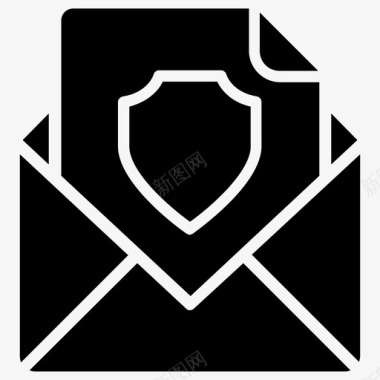 安全电子邮件加密电子邮件私人电子邮件图标图标