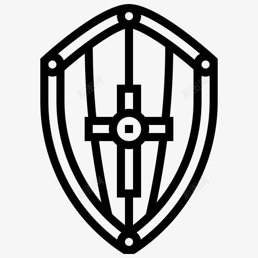 盾牌盔甲保护图标svg_新图网 https://ixintu.com 保护 战士 武器 海盗防线 盔甲 盾牌