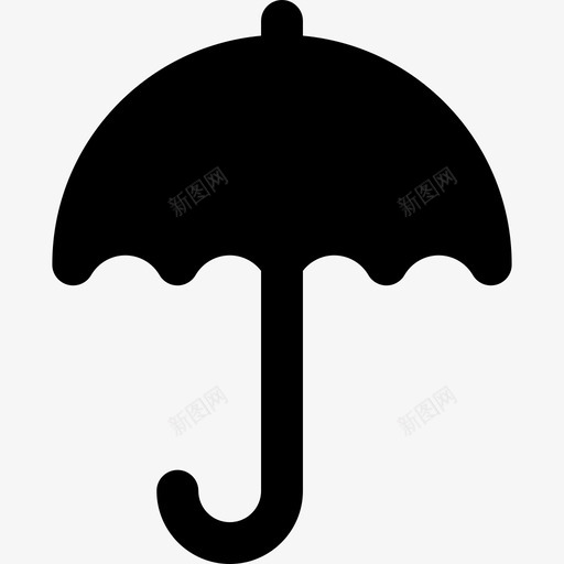 雨伞冬季元素2填充图标svg_新图网 https://ixintu.com 冬季元素2 填充 雨伞