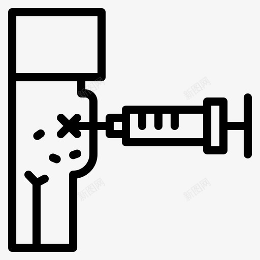 注射医疗针头图标svg_新图网 https://ixintu.com 医疗 卡通 注射 疫苗 药房 针头