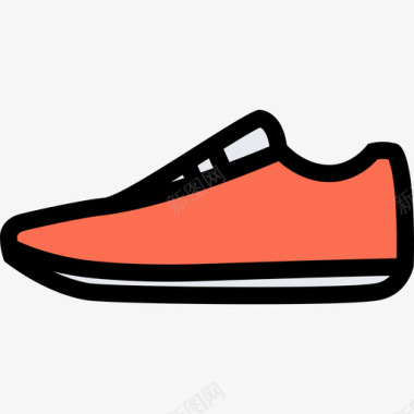 运动鞋衣服9颜色图标图标