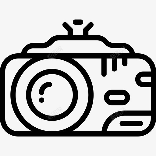 数码相机摄影录像2线性图标svg_新图网 https://ixintu.com 摄影录像2 数码相机 线性