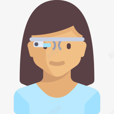 谷歌眼镜未来科技平板图标图标
