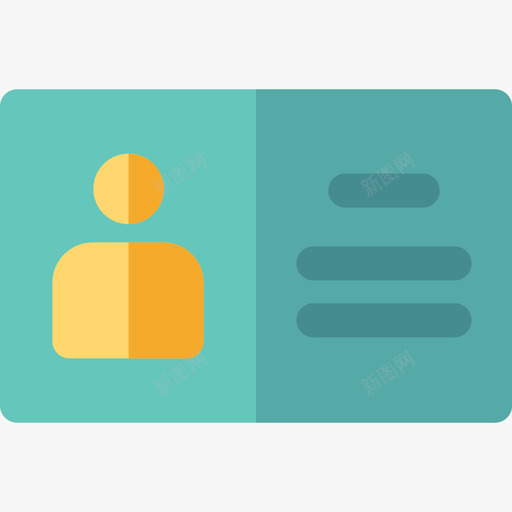 身份证商务和管理单位图标svg_新图网 https://ixintu.com 单位 商务和管理 身份证