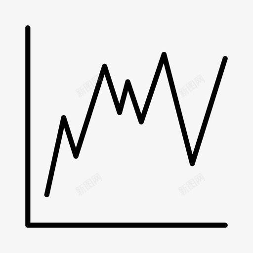 线图分析业务图标svg_新图网 https://ixintu.com 业务 分析 图表 线图 统计