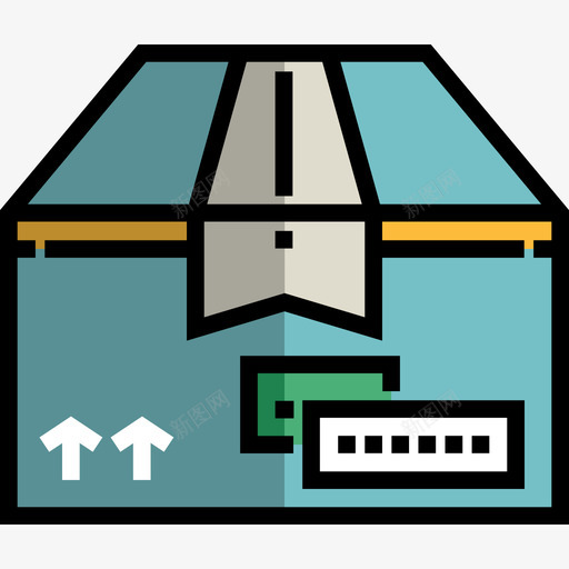 储物盒共用3个线性颜色图标svg_新图网 https://ixintu.com 储物盒 共用3个 线性颜色