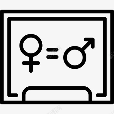 平等妇女节直系图标图标