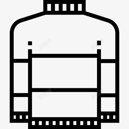 毛衣时髦款式9线性图标svg_新图网 https://ixintu.com 时髦款式9 毛衣 线性