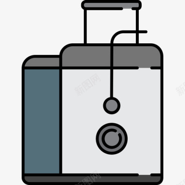 榨汁机家具16彩色128px图标图标