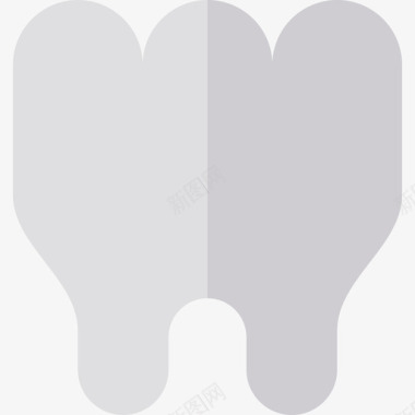 牙齿牙医和牙科护理扁平图标图标